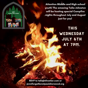 Youth Campfire July 6th 2022